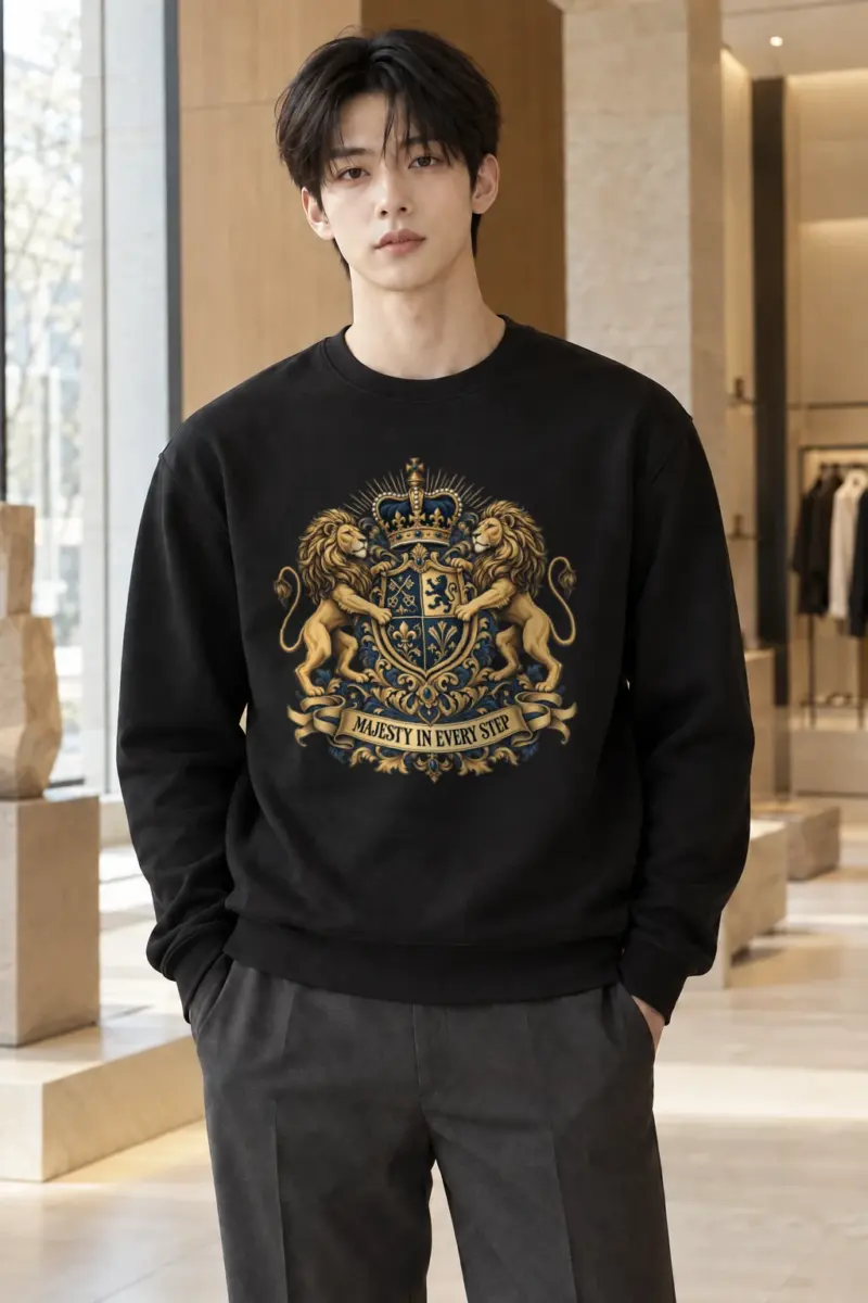 "Majesty In Every Step" Heavy Blend Unisex Crewneck Sweatshirt | Gildan 18000
