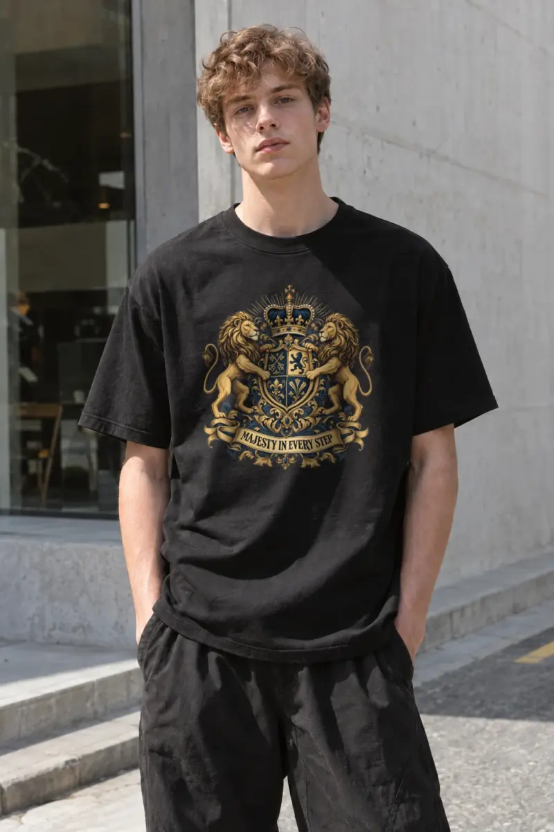 "Majesty In Every Step" Heavyweight Unisex Crewneck T-shirt | Gildan 5000
