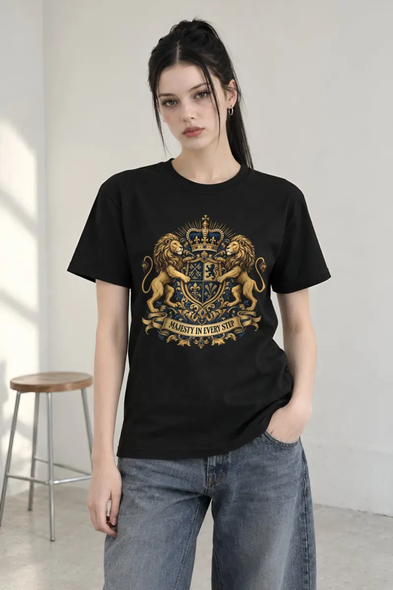 "Majesty In Every Step" Heavyweight Unisex Crewneck T-shirt