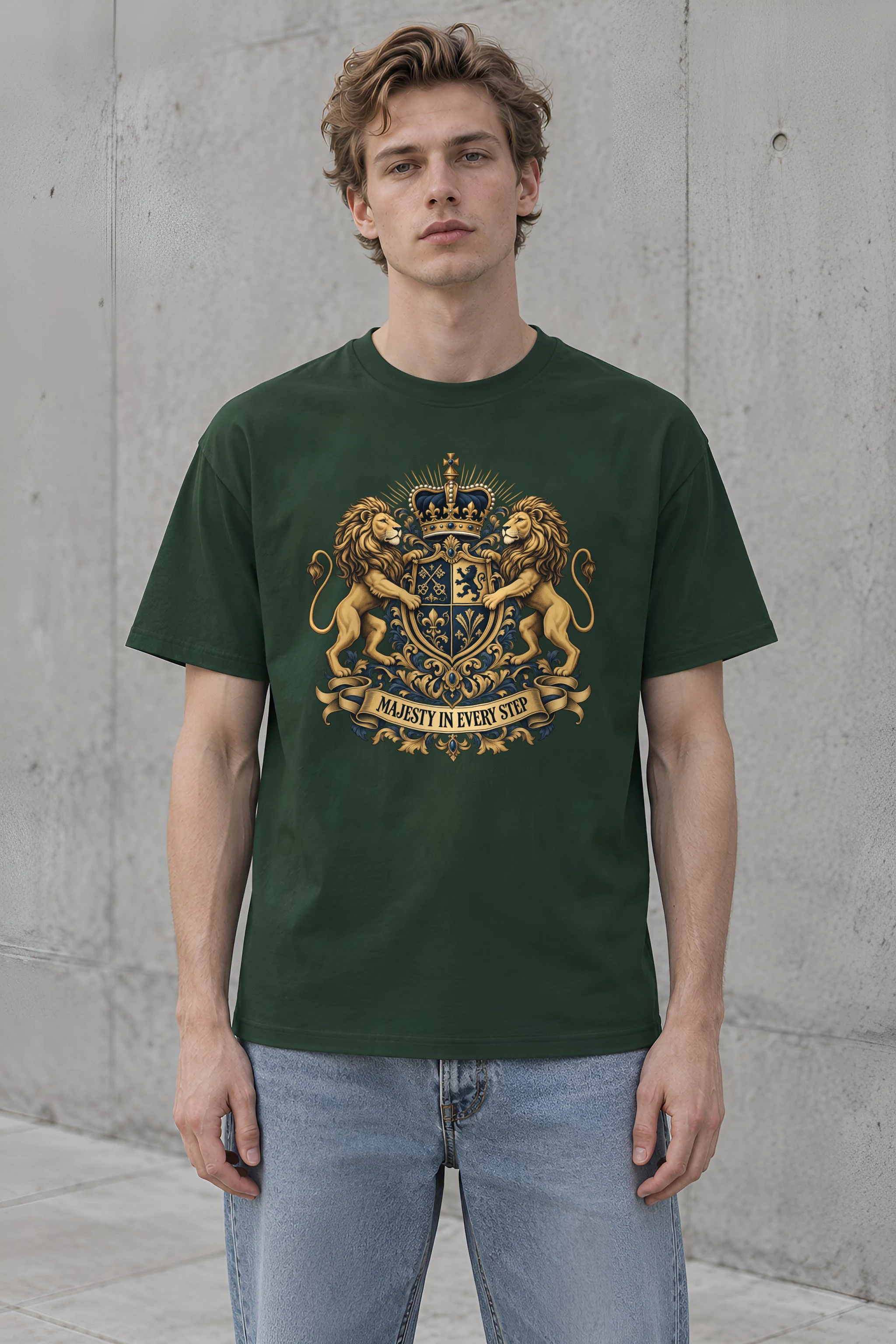 "Majesty In Every Step" Heavyweight Unisex Crewneck T-shirt