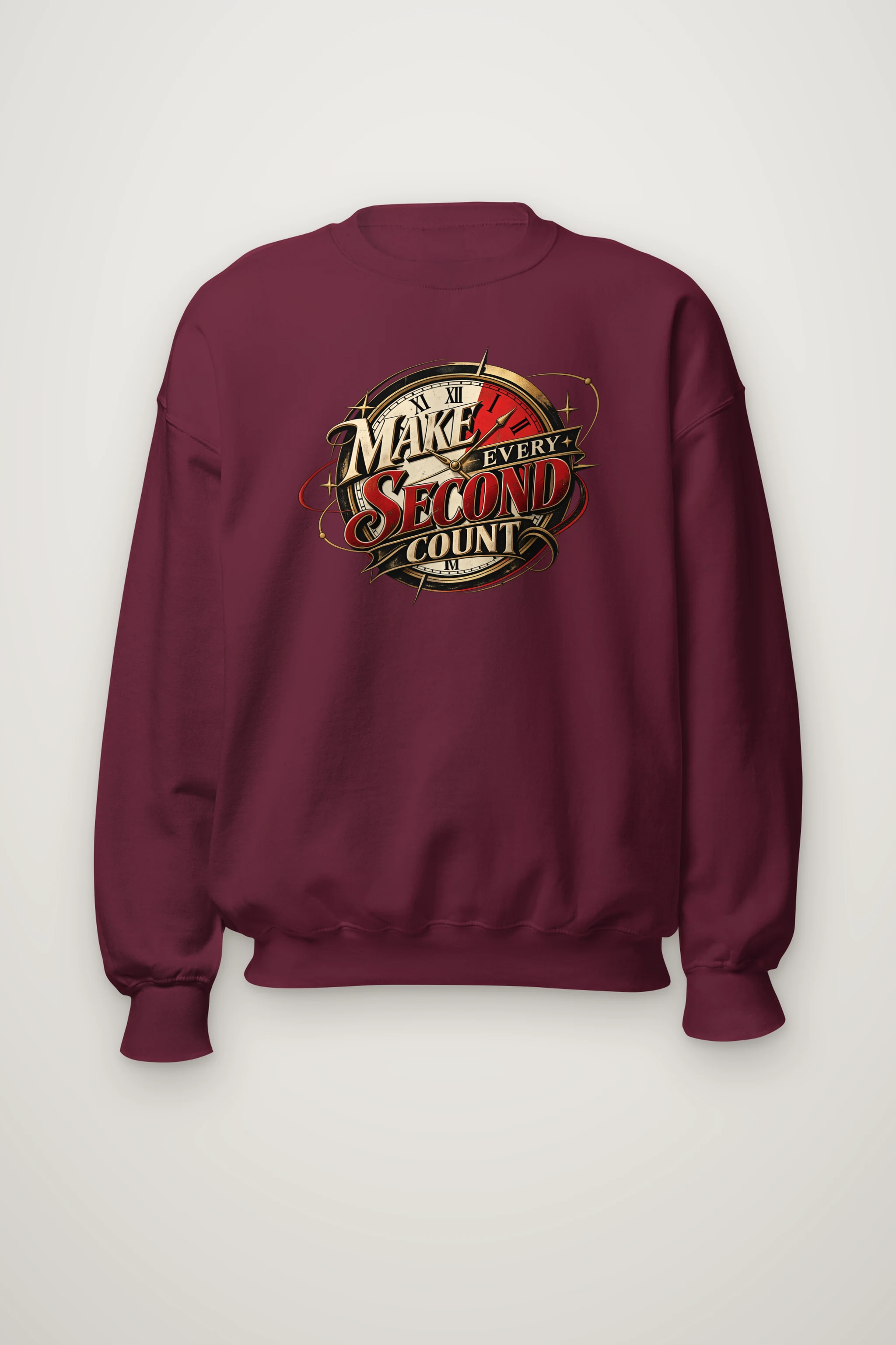"Make Every Second Count" Heavy Blend Unisex Crewneck Sweatshirt