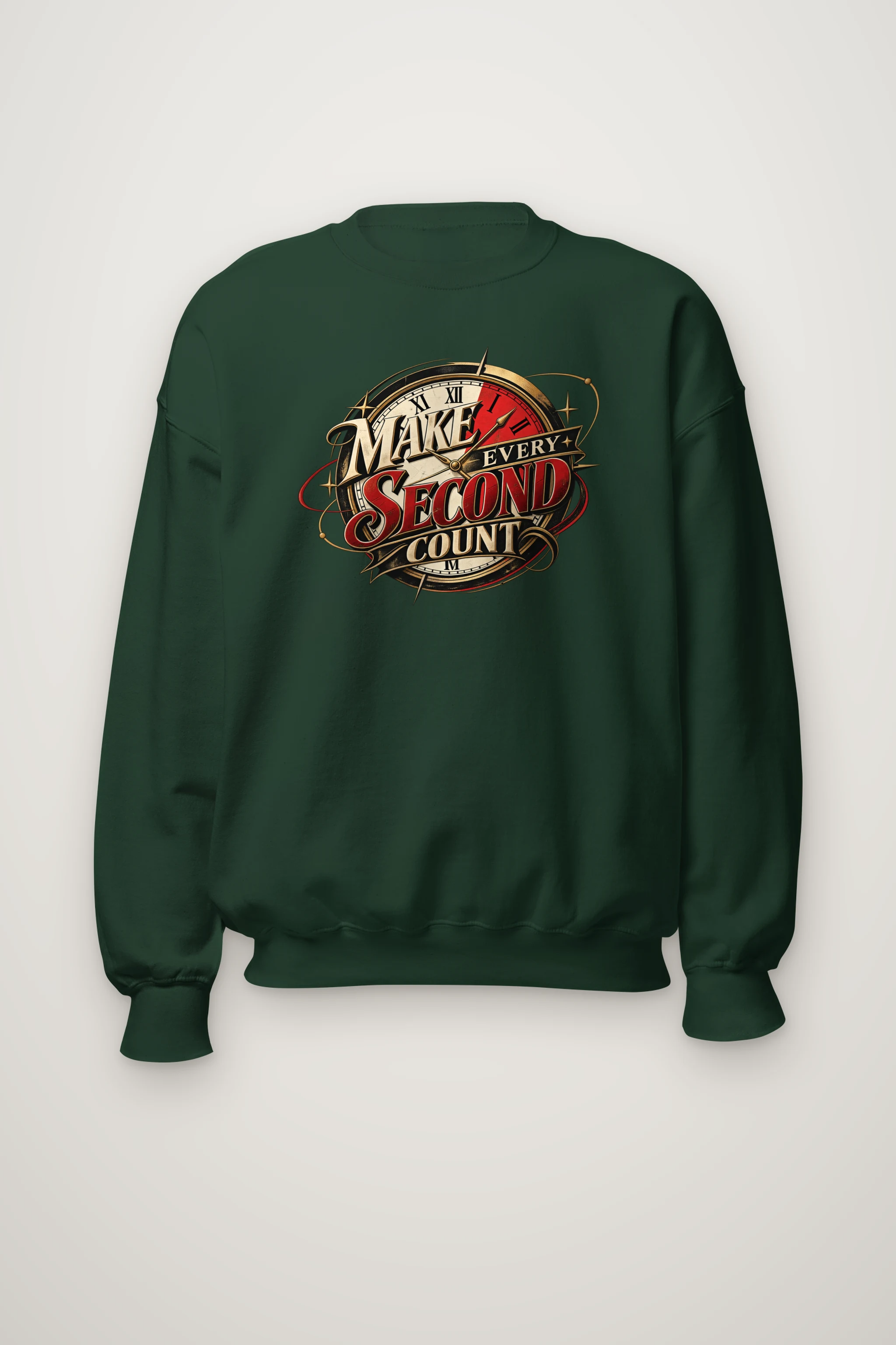 "Make Every Second Count" Heavy Blend Unisex Crewneck Sweatshirt