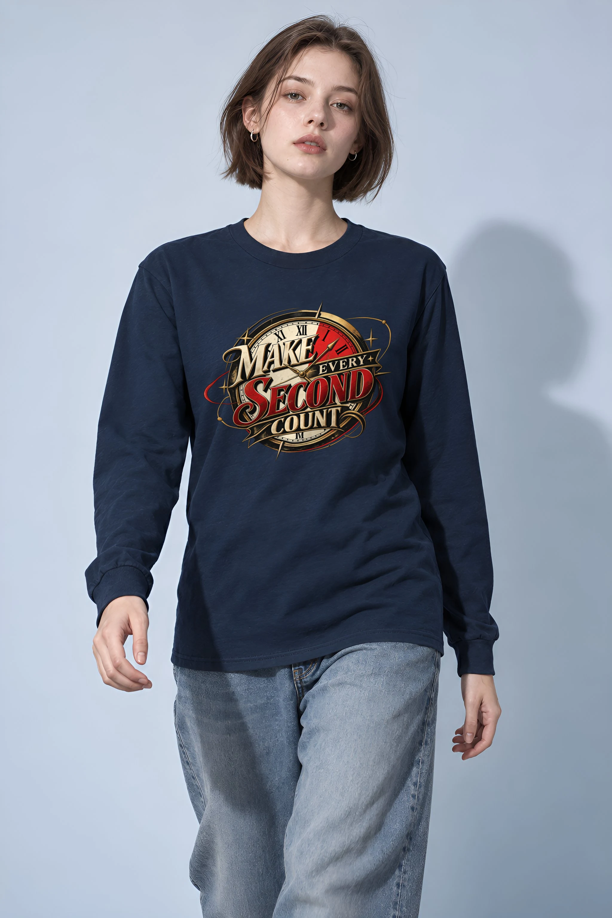 "Make Every Second Count" Unisex Longsleeve T-shirt