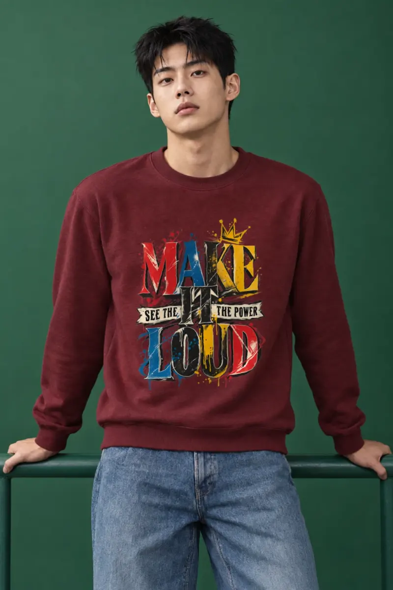 "Make It Loud" Heavy Blend Unisex Crewneck Sweatshirt