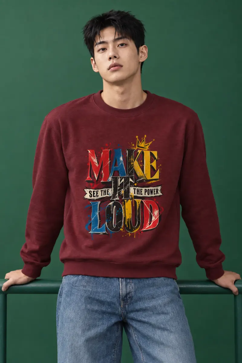 "Make It Loud" Heavy Blend Unisex Crewneck Sweatshirt