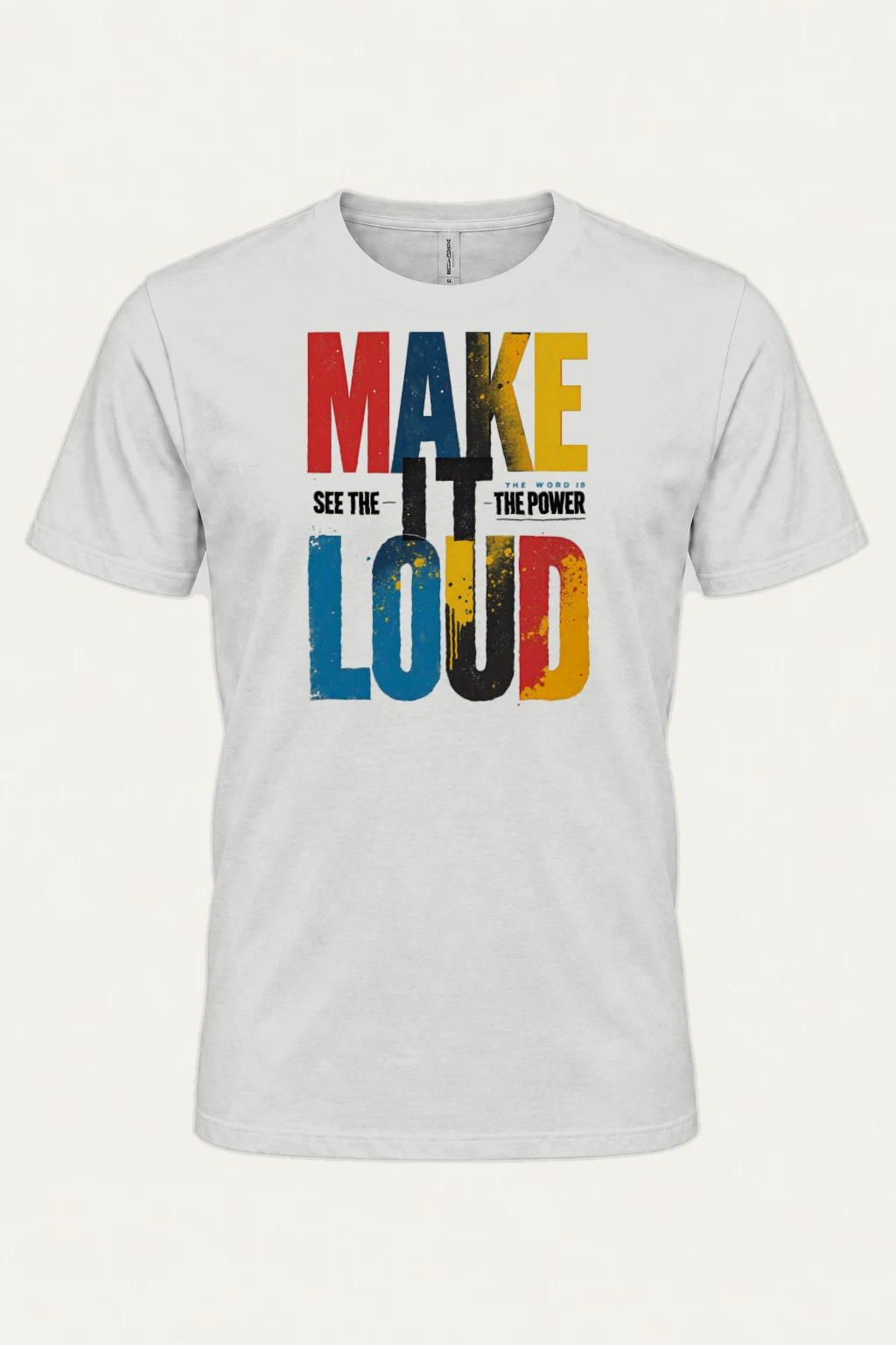 "Make It Loud" Heavyweight Unisex Crewneck T-shirt | Gildan 5000