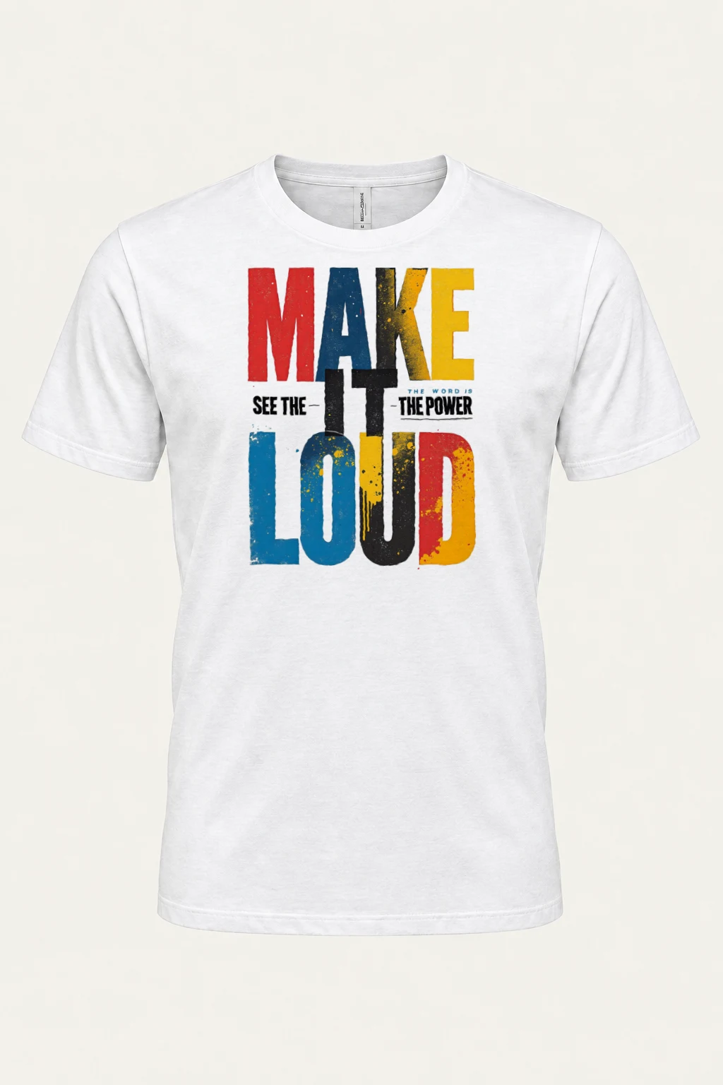 "Make It Loud" Heavyweight Unisex Crewneck T-shirt | Gildan 5000
