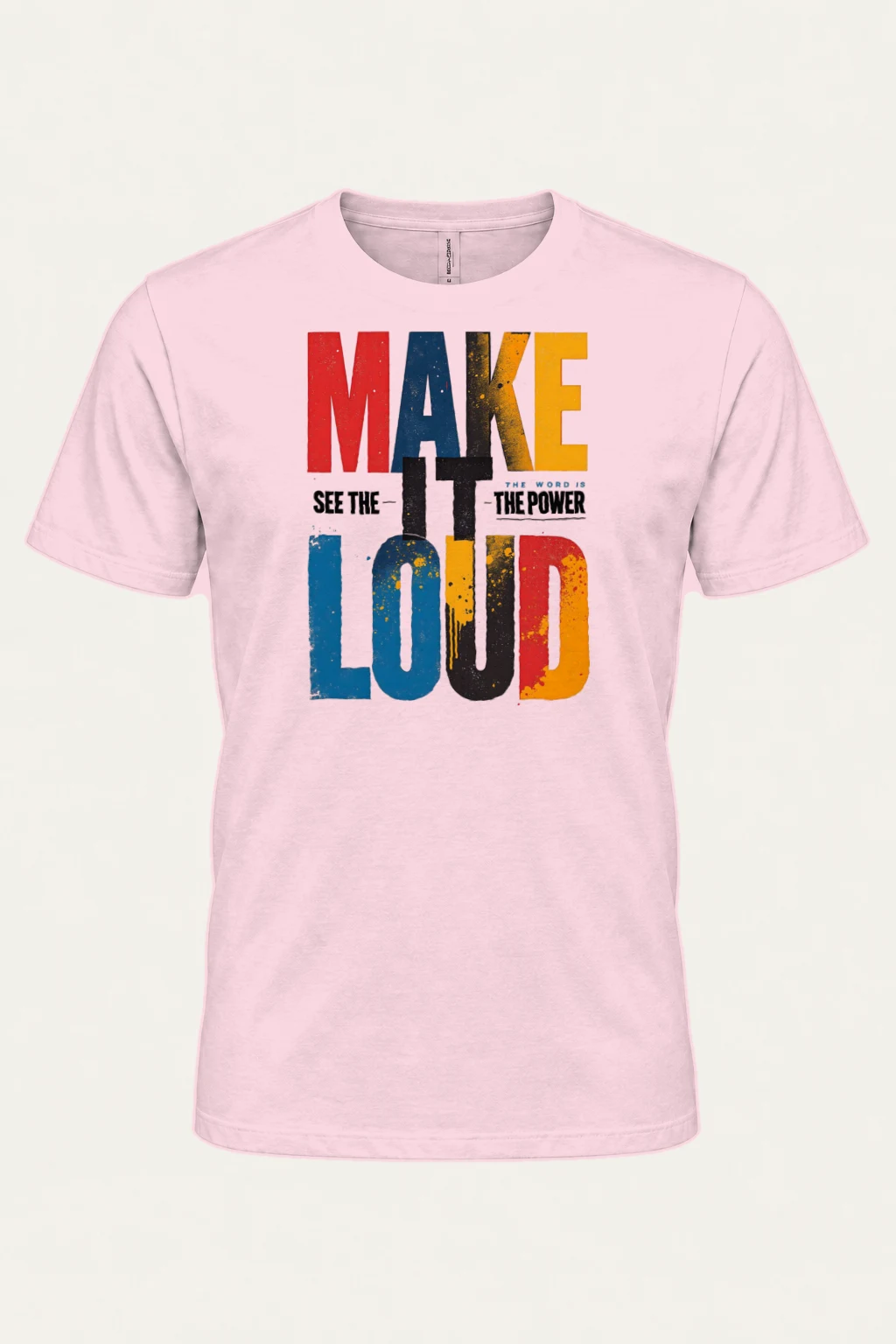 "Make It Loud" Heavyweight Unisex Crewneck T-shirt | Gildan 5000