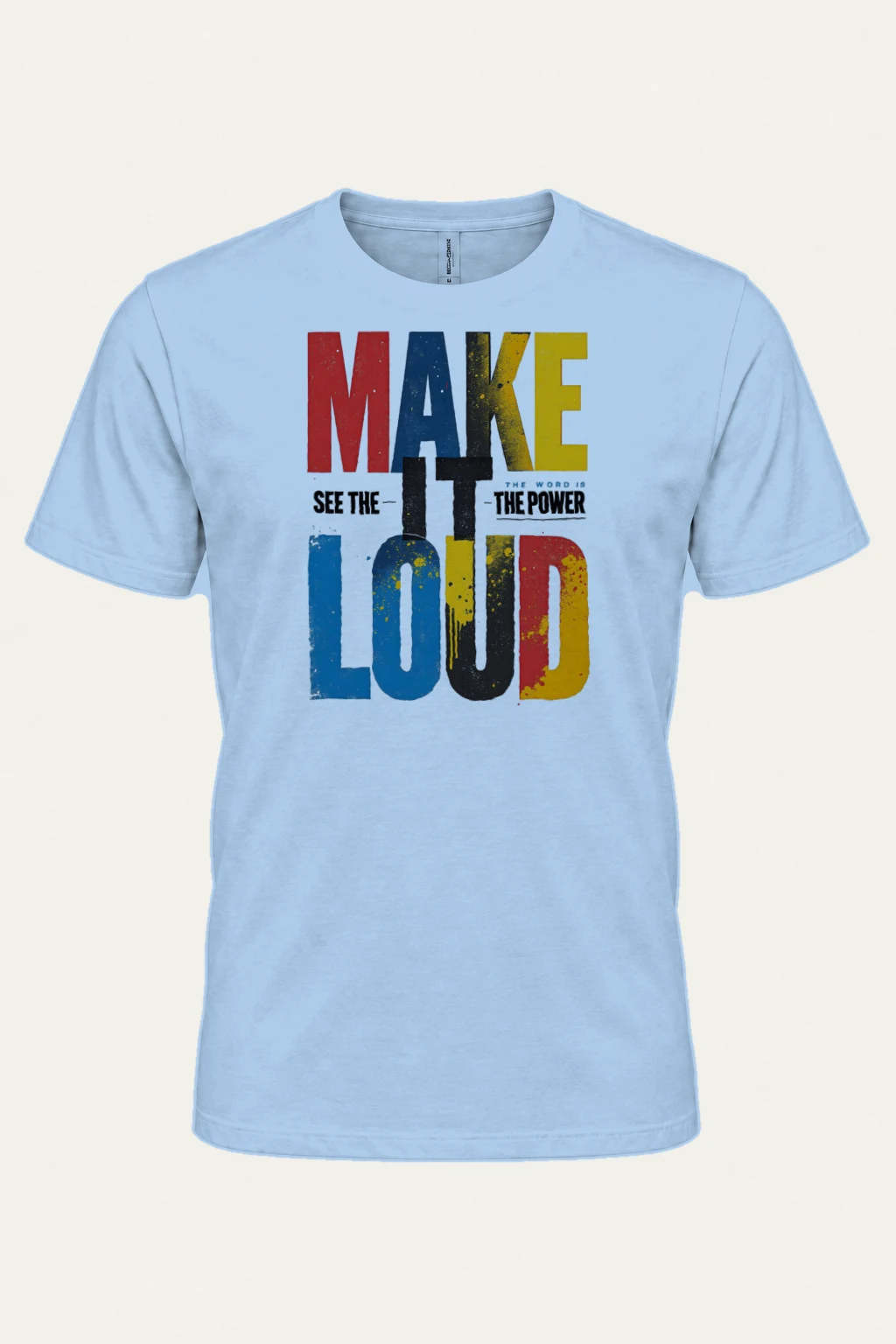 "Make It Loud" Heavyweight Unisex Crewneck T-shirt | Gildan 5000