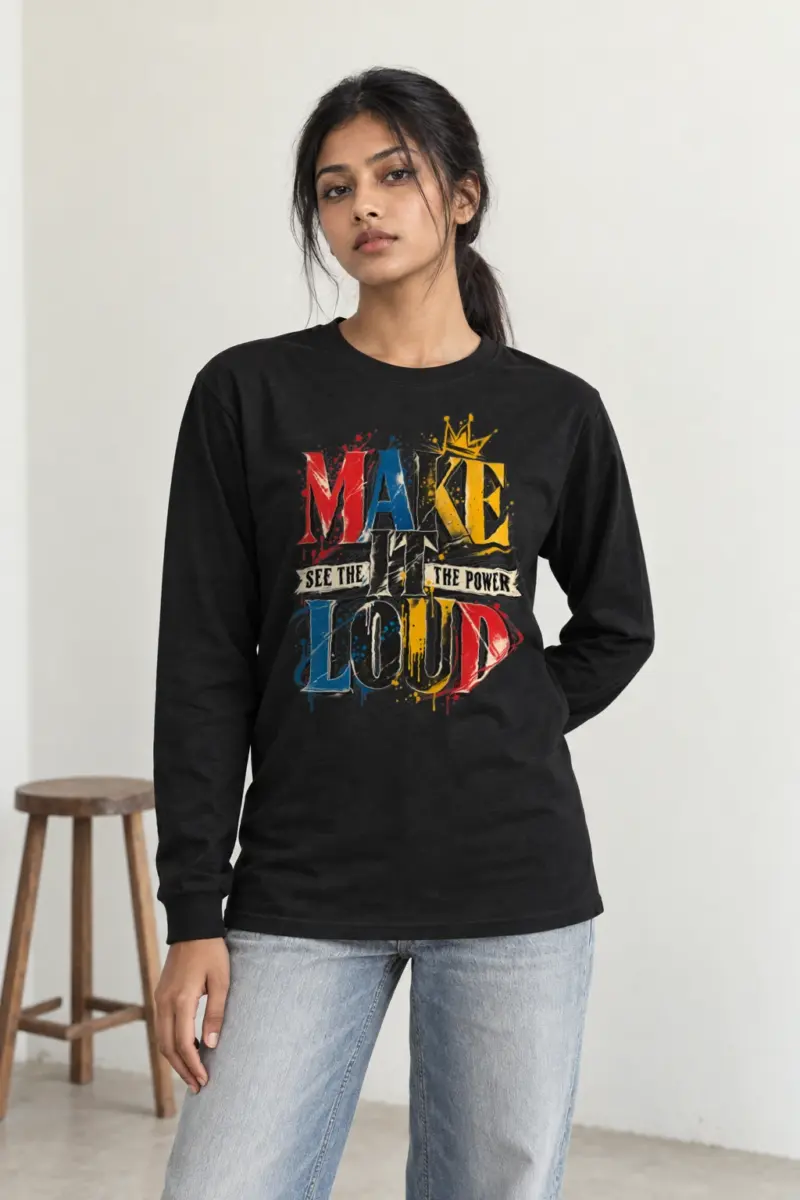 "Make It Loud" Unisex Longsleeve T-shirt | Gildan 2400