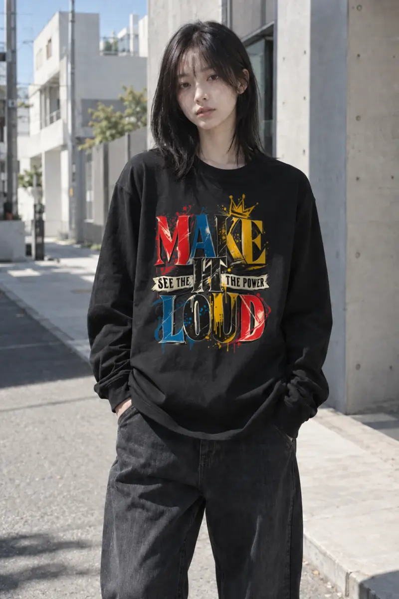 "Make It Loud" Unisex Longsleeve T-shirt | Gildan 2400