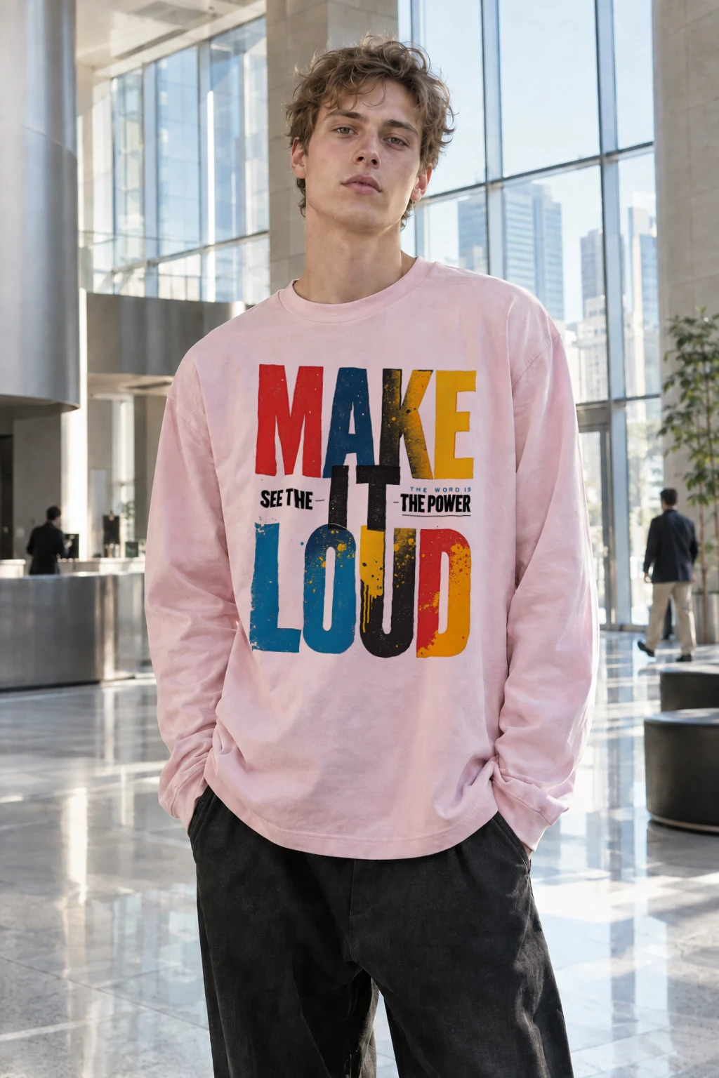 "Make It Loud" Unisex Longsleeve T-shirt | Gildan 2400