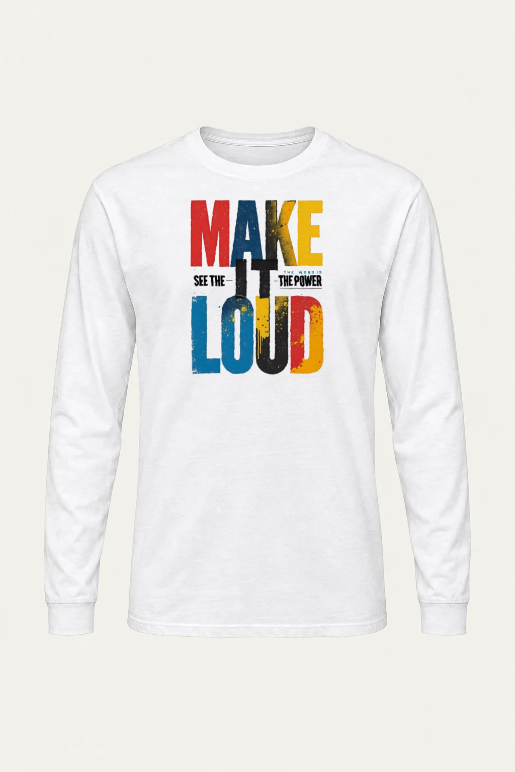 "Make It Loud" Unisex Longsleeve T-shirt | Gildan 2400