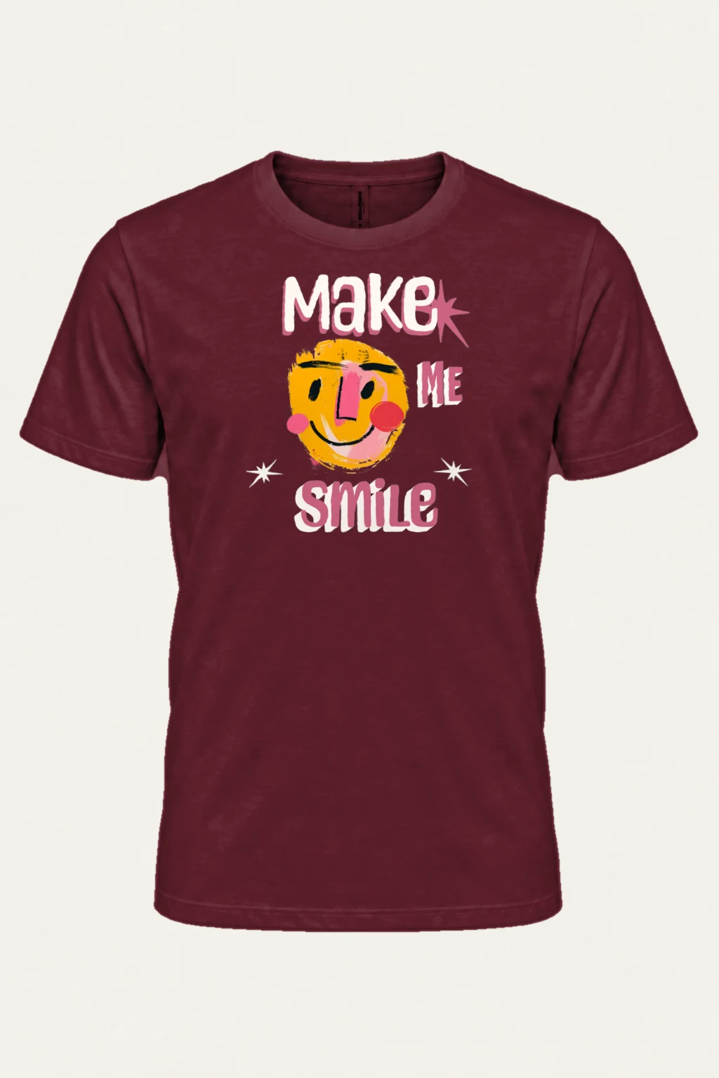"Make Me Smile" Heavyweight Unisex Crewneck T-shirt | Gildan 5000