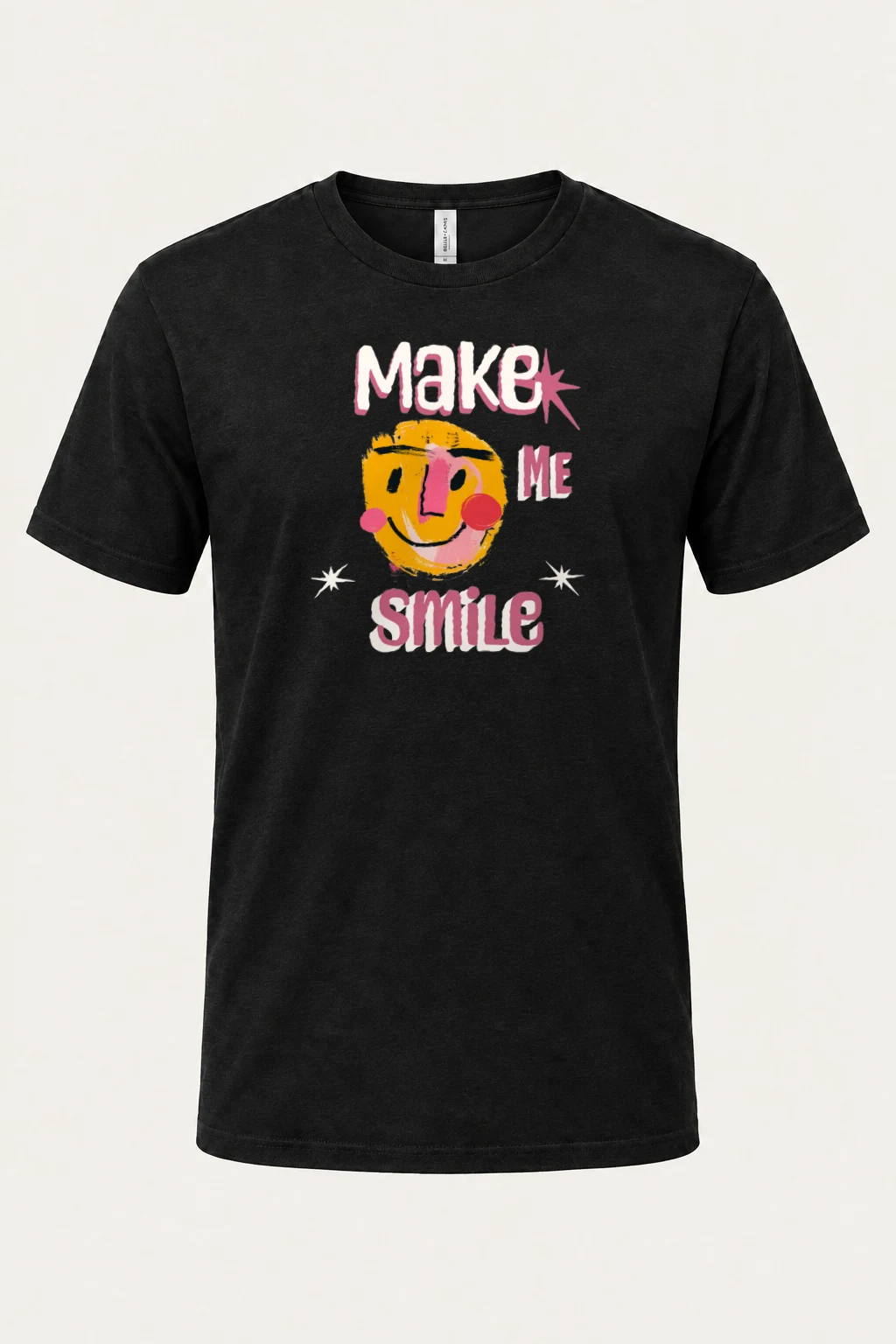"Make Me Smile" Heavyweight Unisex Crewneck T-shirt | Gildan 5000