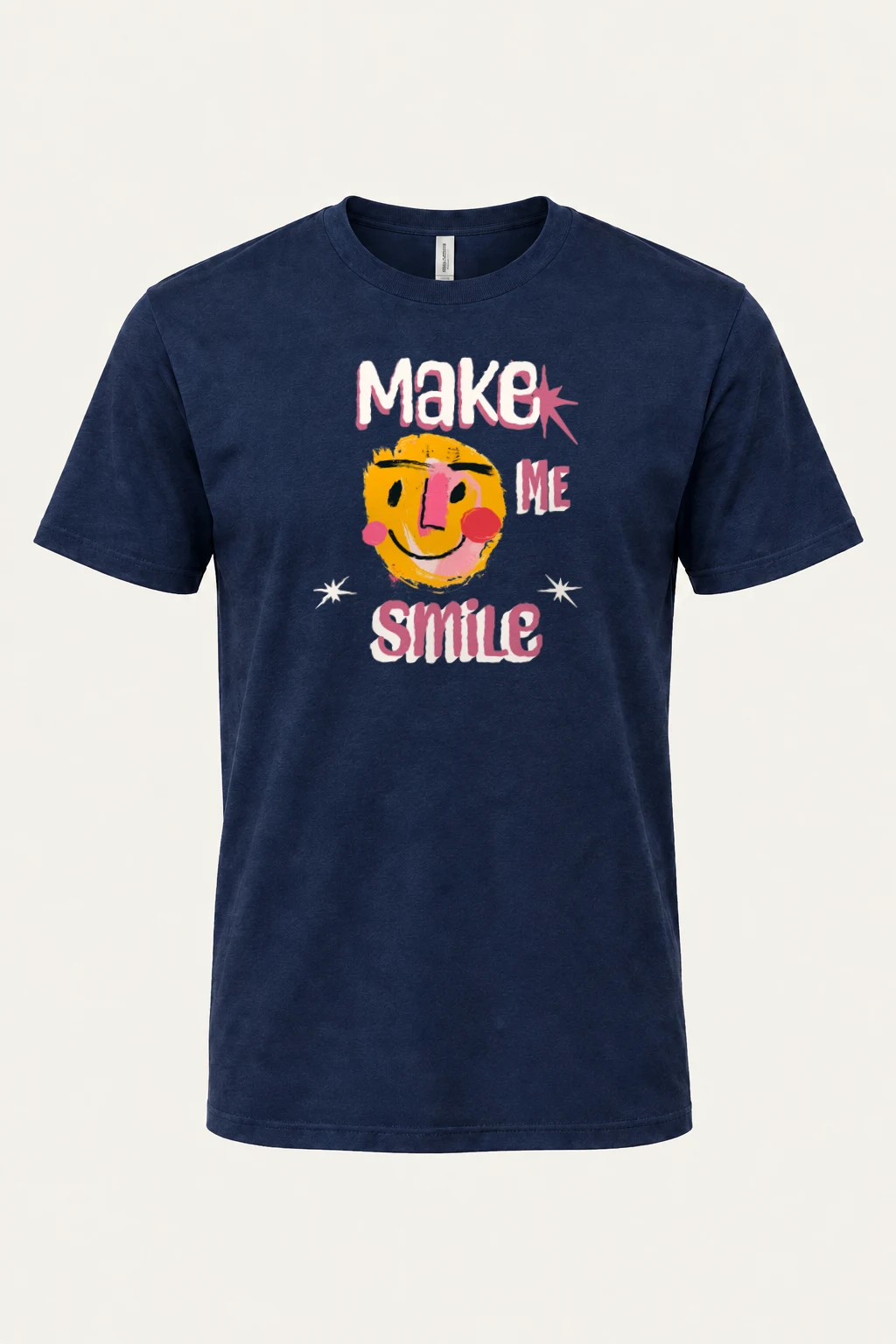 "Make Me Smile" Heavyweight Unisex Crewneck T-shirt | Gildan 5000