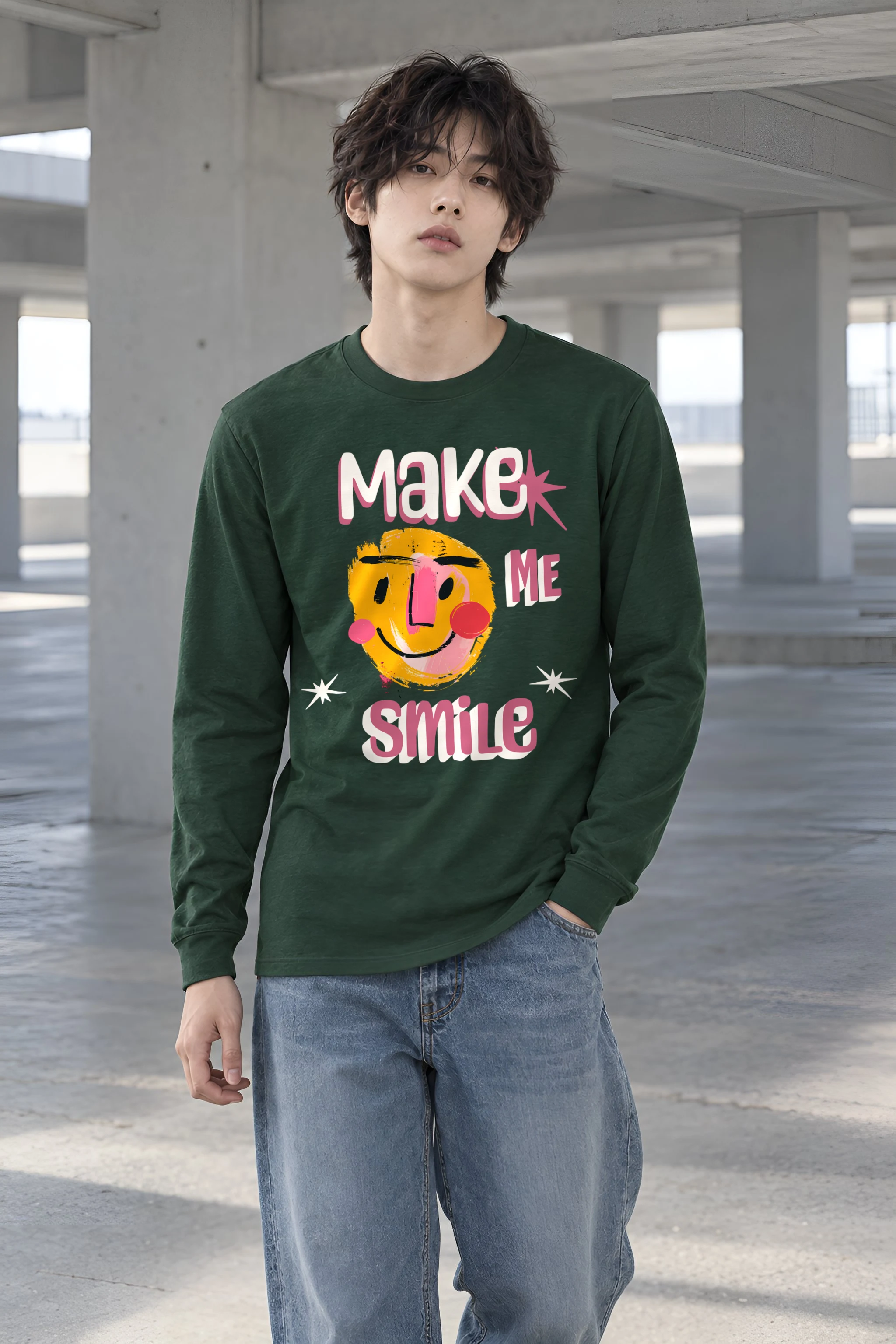 "Make Me Smile" Unisex Longsleeve T-shirt