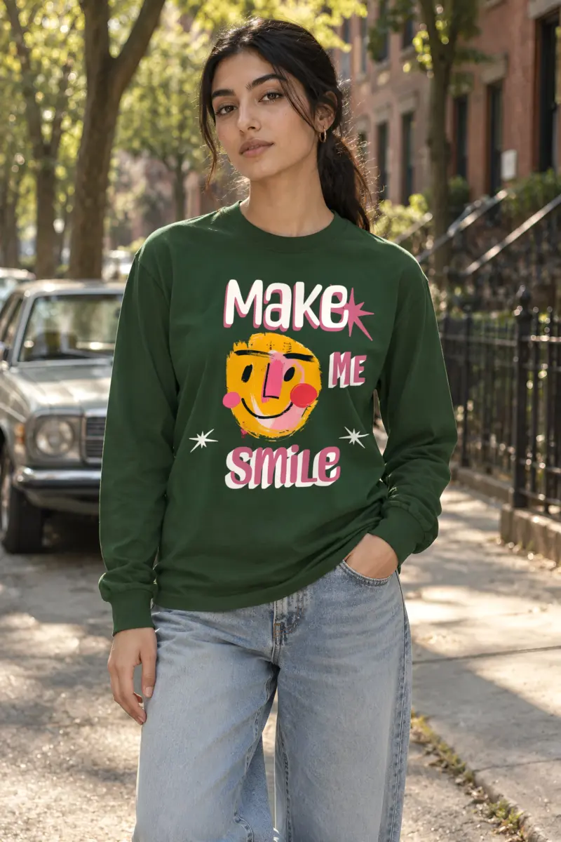 "Make Me Smile" Unisex Longsleeve T-shirt