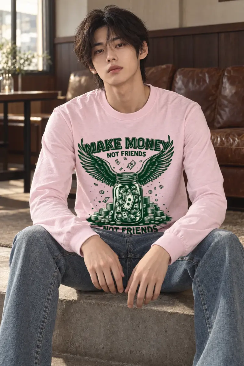 "Make Money Not Friends" Unisex Longsleeve T-shirt