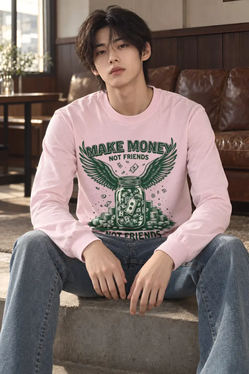 "Make Money Not Friends" Unisex Longsleeve T-shirt