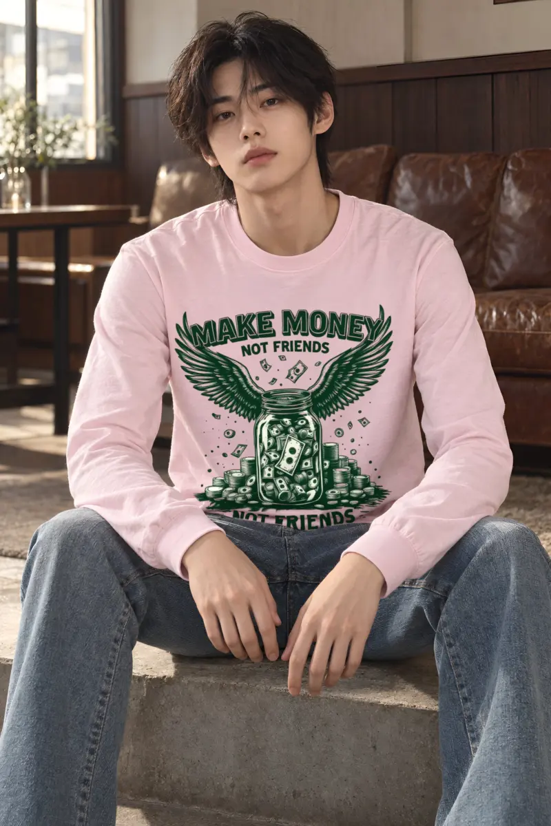 "Make Money Not Friends" Unisex Longsleeve T-shirt