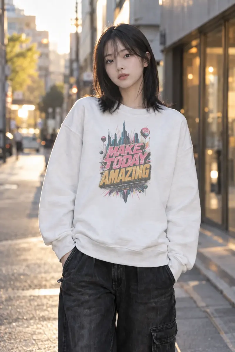 "Make Today Amazing" Heavy Blend Unisex Crewneck Sweatshirt | Gildan 18000