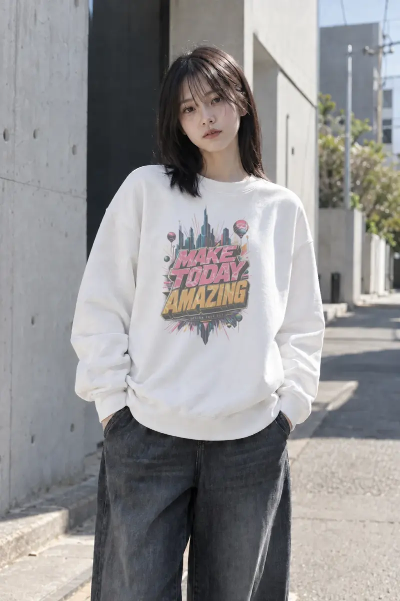 "Make Today Amazing" Heavy Blend Unisex Crewneck Sweatshirt | Gildan 18000