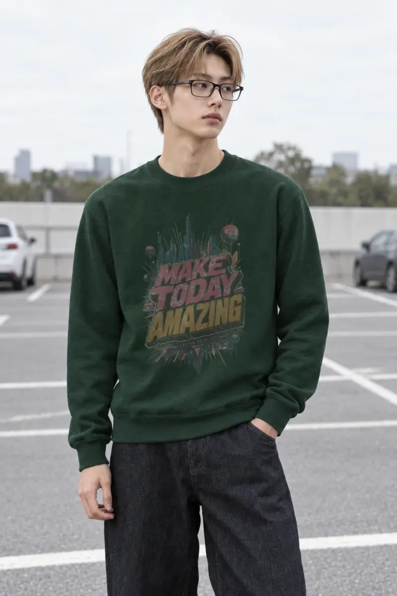 "Make Today Amazing" Heavy Blend Unisex Crewneck Sweatshirt