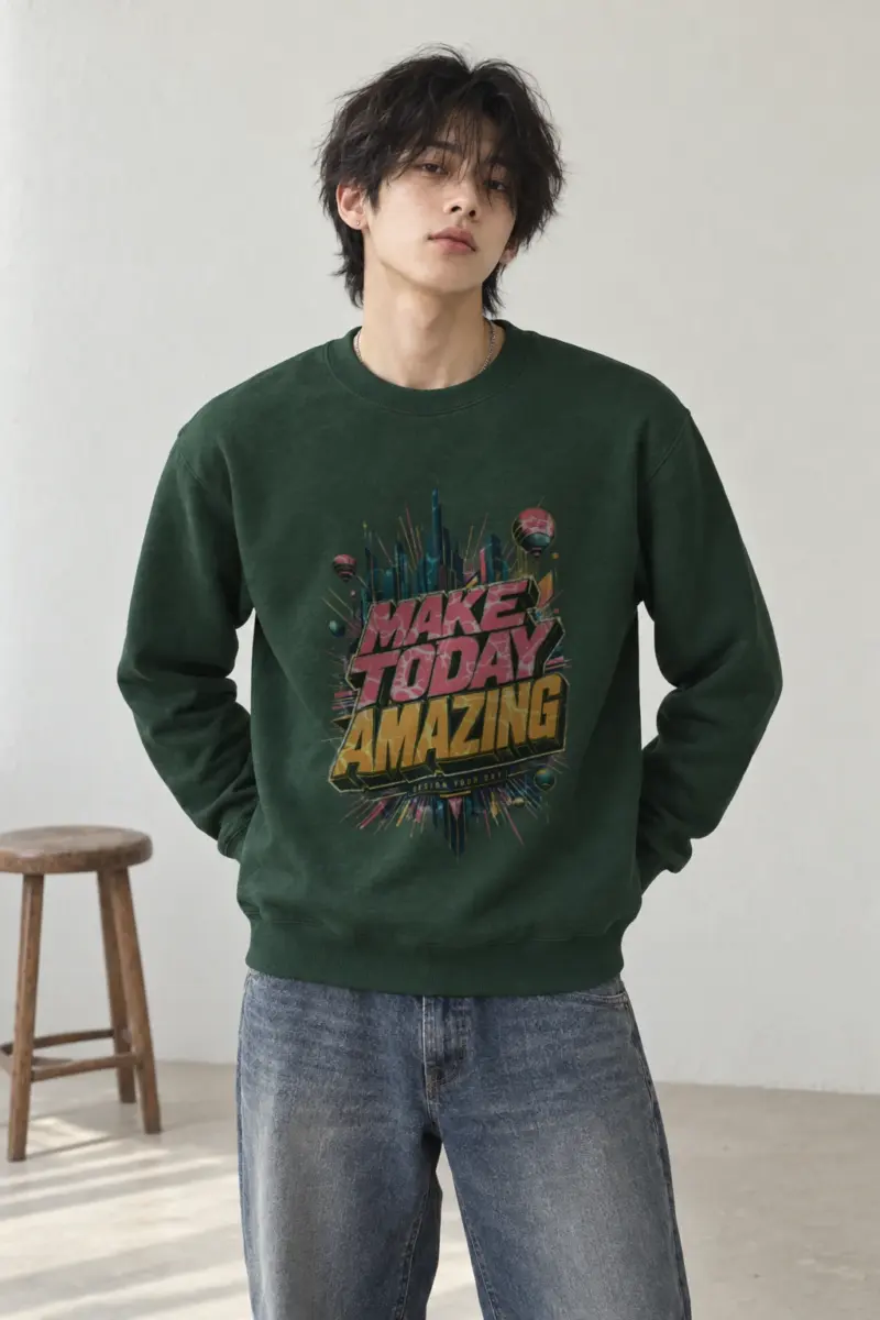 "Make Today Amazing" Heavy Blend Unisex Crewneck Sweatshirt