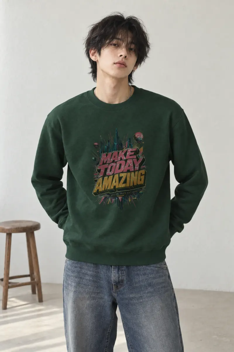 "Make Today Amazing" Heavy Blend Unisex Crewneck Sweatshirt