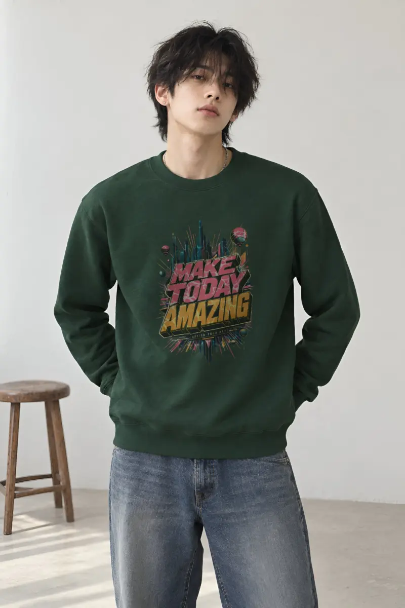 "Make Today Amazing" Heavy Blend Unisex Crewneck Sweatshirt