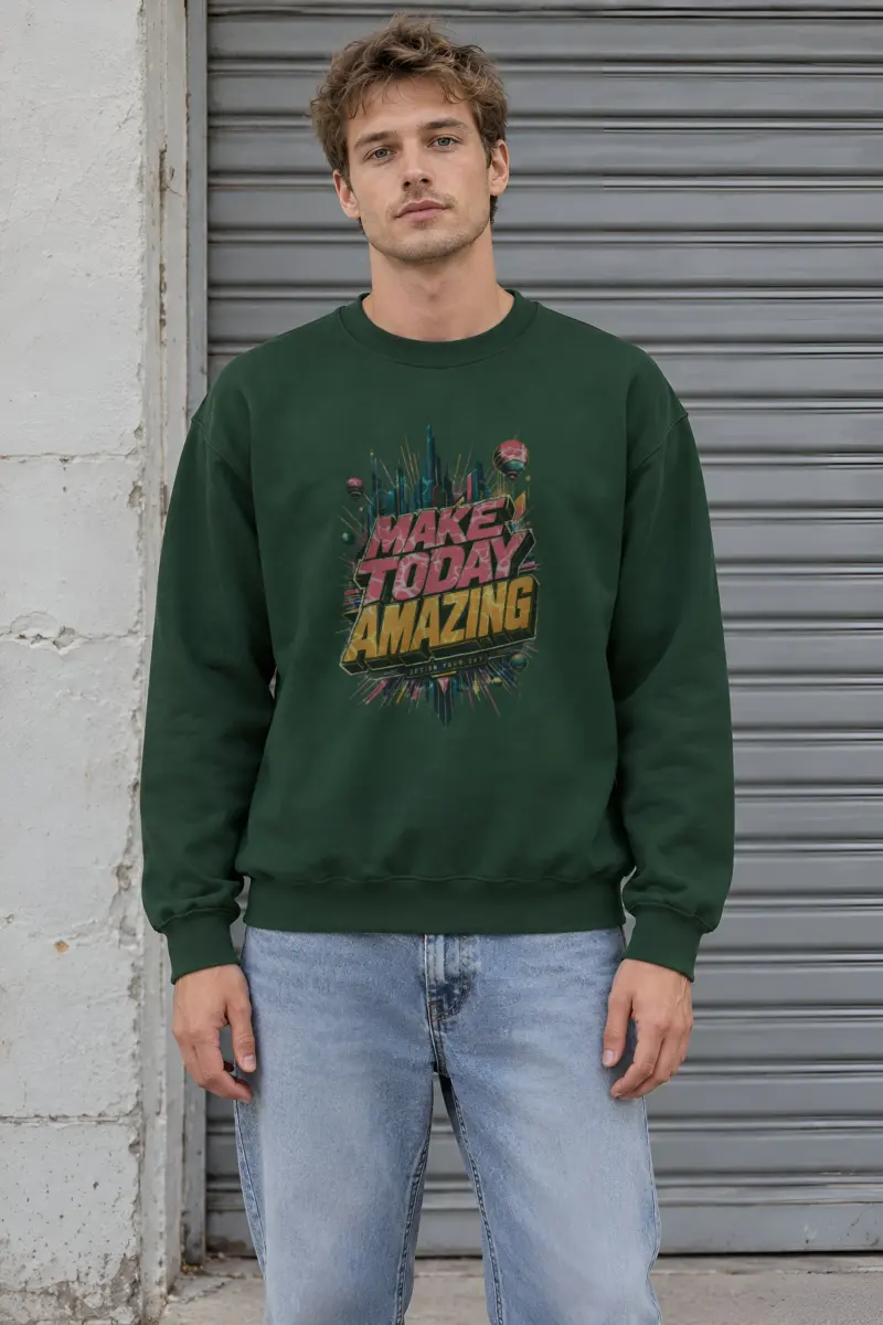 "Make Today Amazing" Heavy Blend Unisex Crewneck Sweatshirt