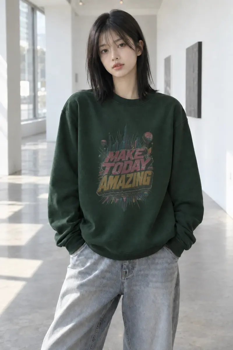 "Make Today Amazing" Heavy Blend Unisex Crewneck Sweatshirt | Gildan 18000