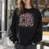 "Make Today Amazing" Heavy Blend Unisex Crewneck Sweatshirt | Gildan 18000