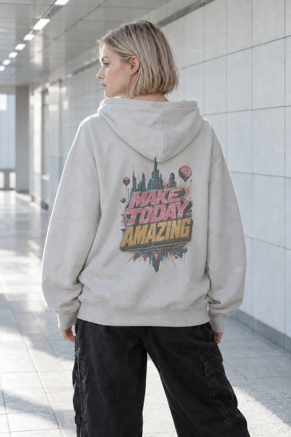 "Make Today Amazing" Heavy Blend Unisex Pullover Hoodie | Gildan 18500