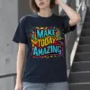 "Make Today Amazing" Heavyweight Unisex Crewneck T-shirt