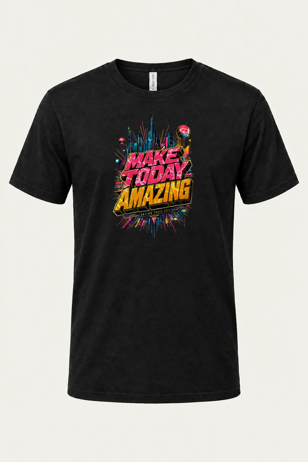 "Make Today Amazing" Heavyweight Unisex Crewneck T-shirt | Gildan 5000