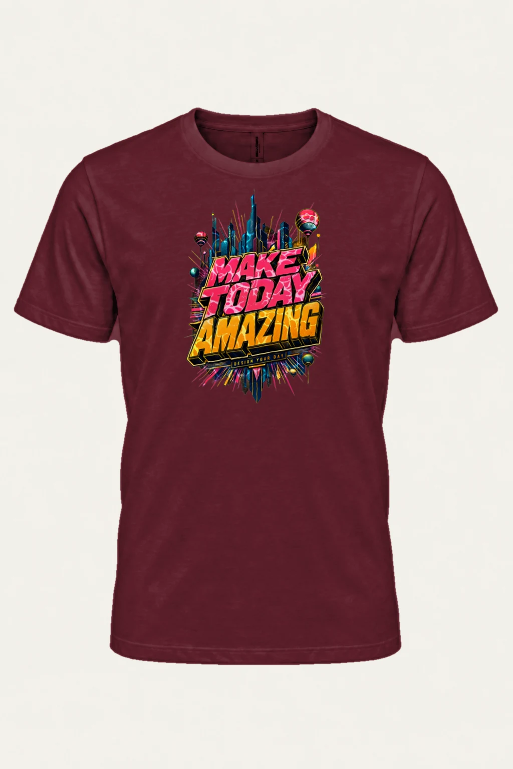 "Make Today Amazing" Heavyweight Unisex Crewneck T-shirt | Gildan 5000