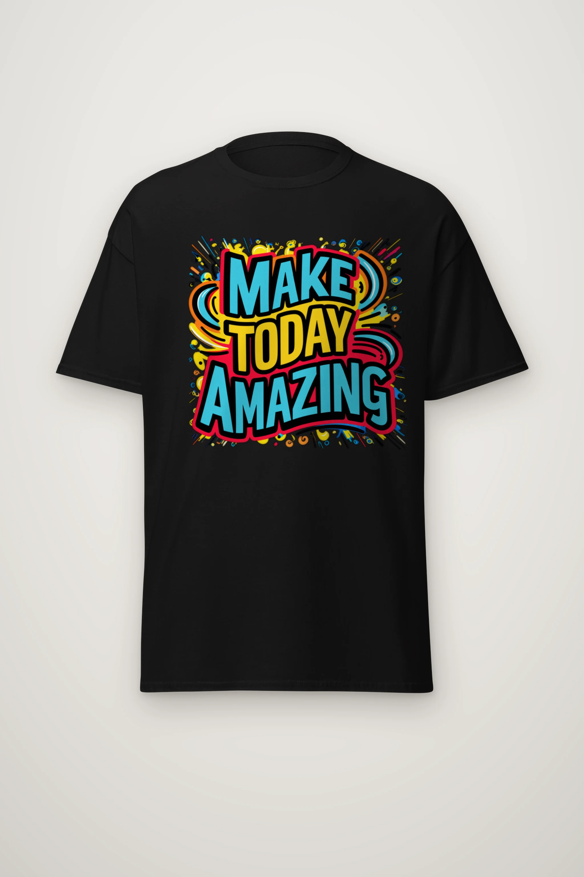"Make Today Amazing" Heavyweight Unisex Crewneck T-shirt