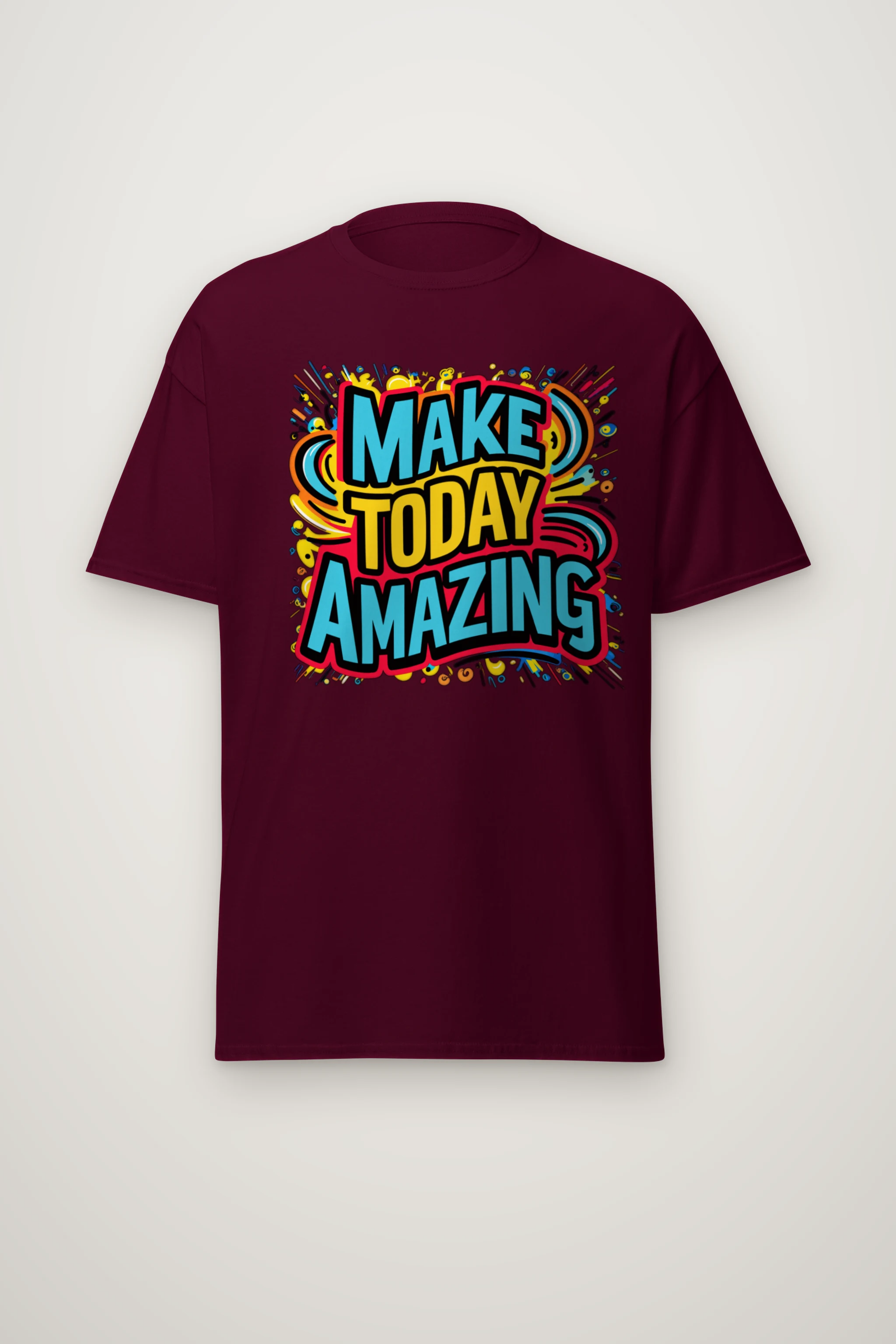 "Make Today Amazing" Heavyweight Unisex Crewneck T-shirt