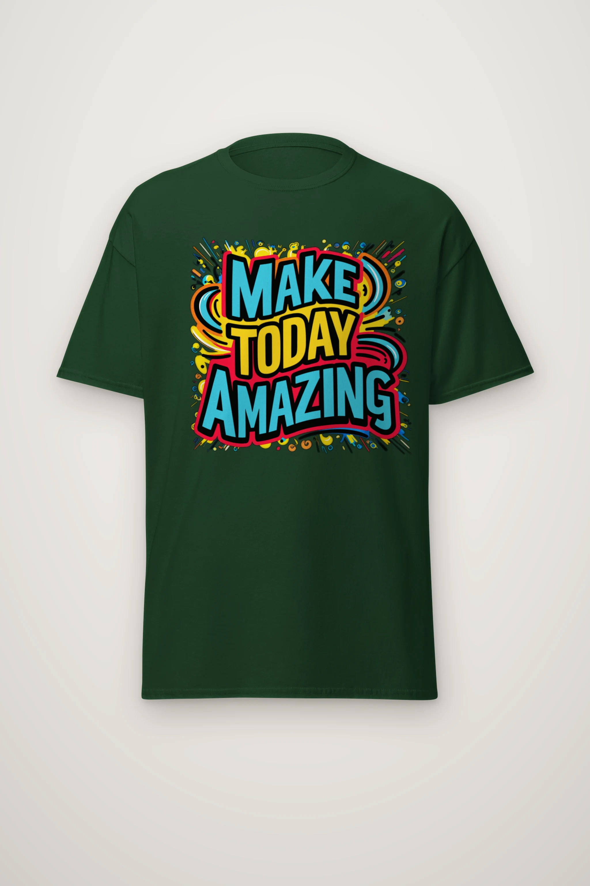 "Make Today Amazing" Heavyweight Unisex Crewneck T-shirt