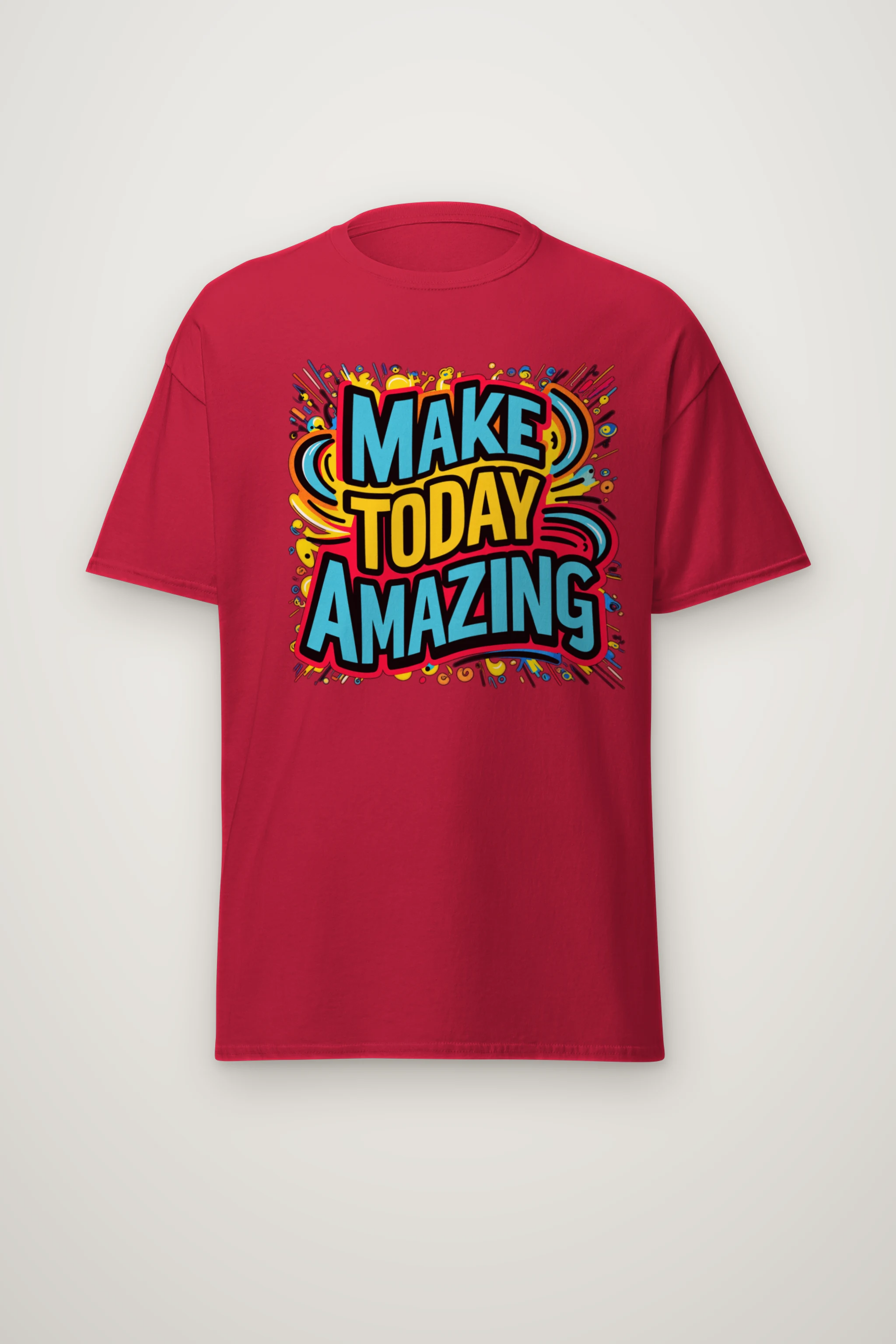 "Make Today Amazing" Heavyweight Unisex Crewneck T-shirt