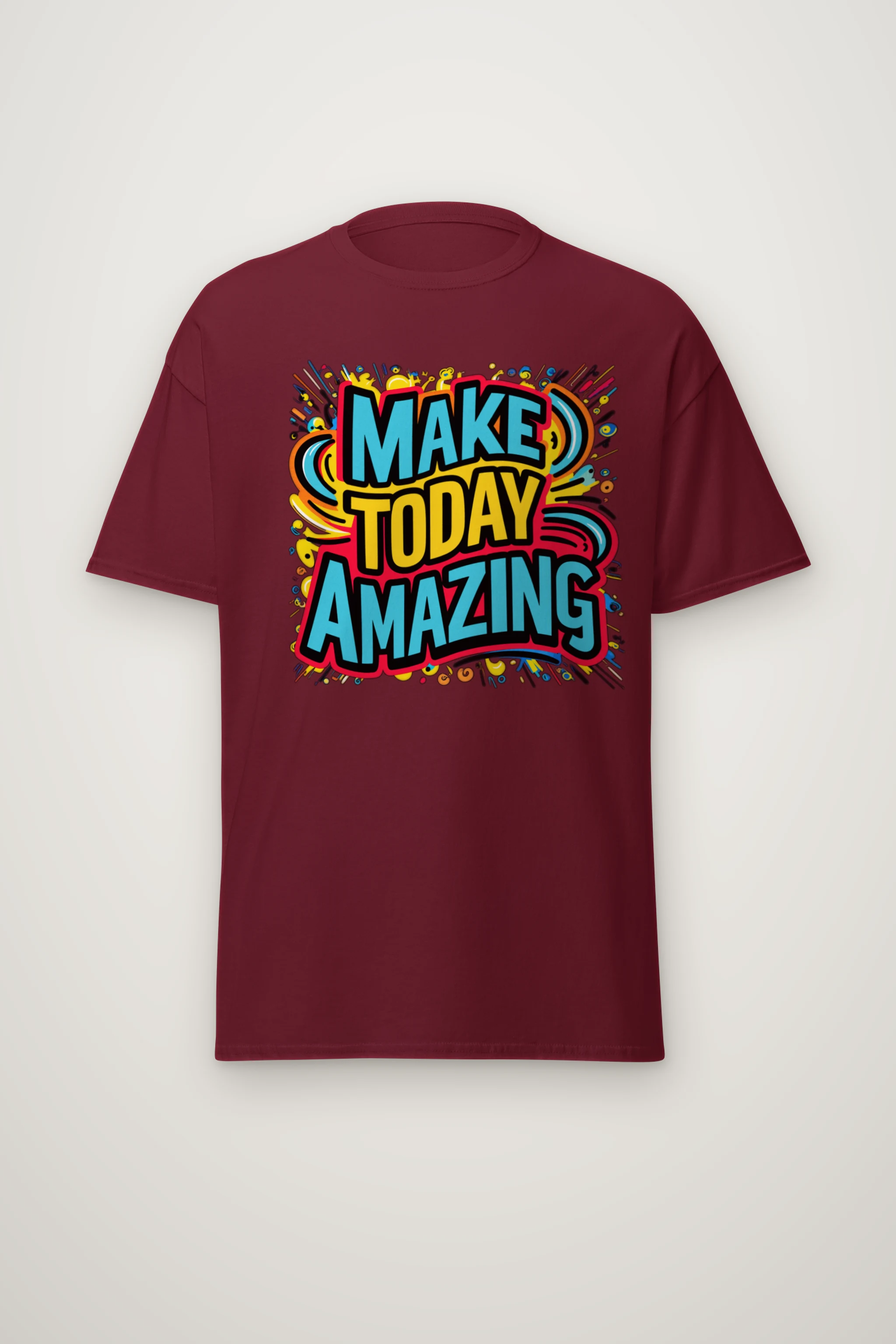 "Make Today Amazing" Heavyweight Unisex Crewneck T-shirt
