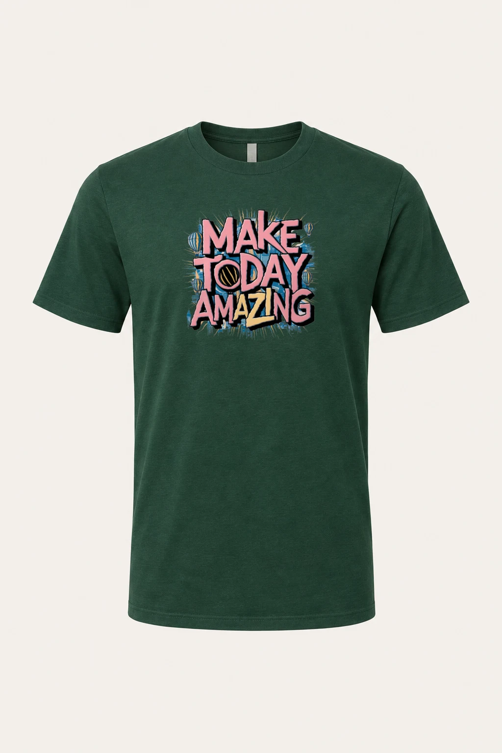 "Make Today Amazing" Heavyweight Unisex Crewneck T-shirt | Gildan 5000
