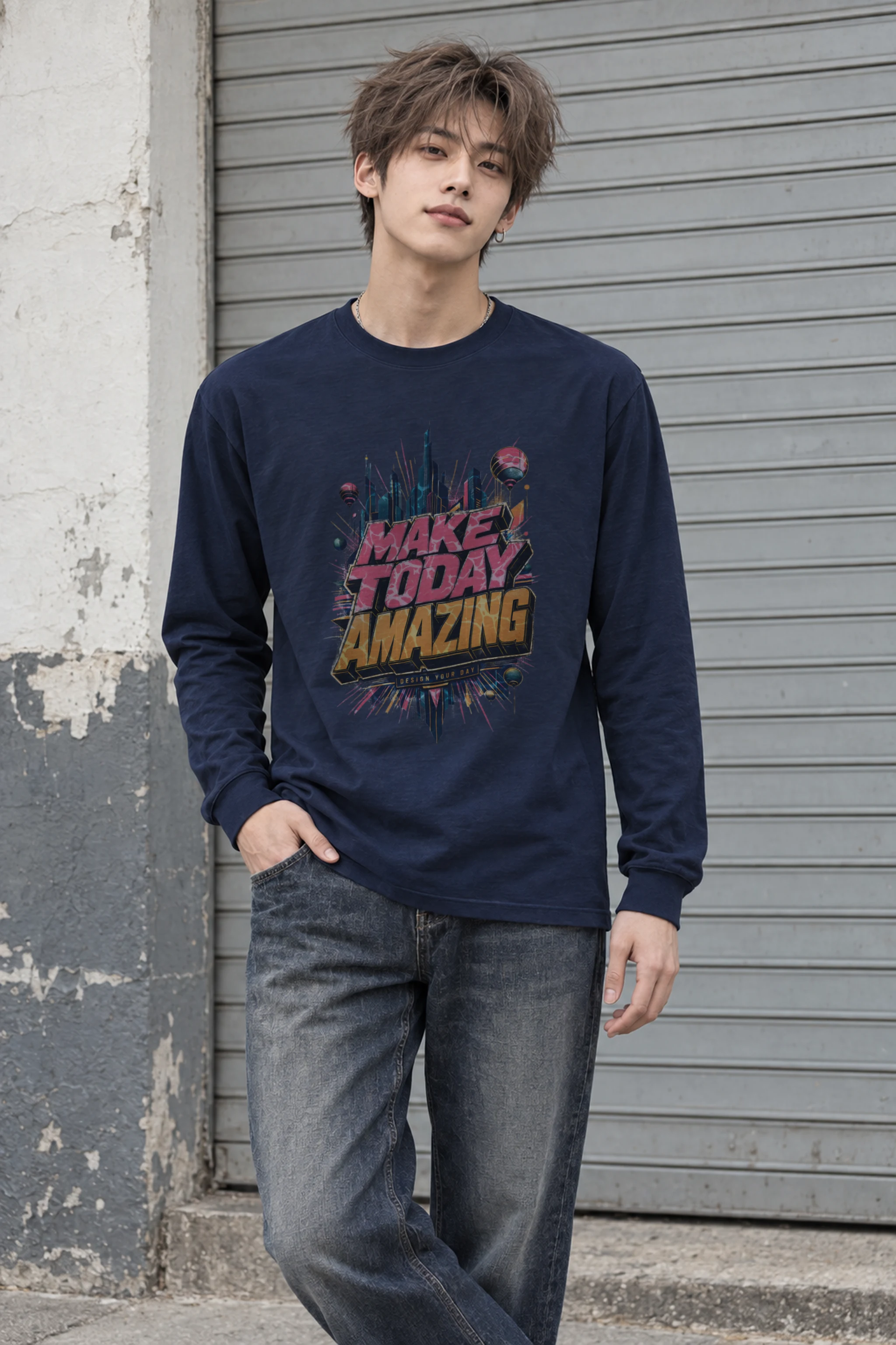 "Make Today Amazing" Unisex Longsleeve T-shirt