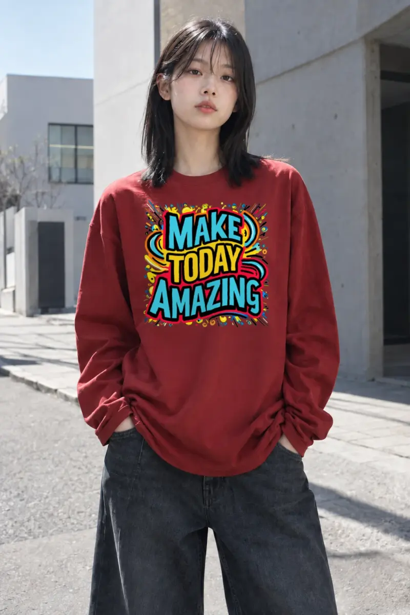"Make Today Amazing" Unisex Longsleeve T-shirt | Gildan 2400