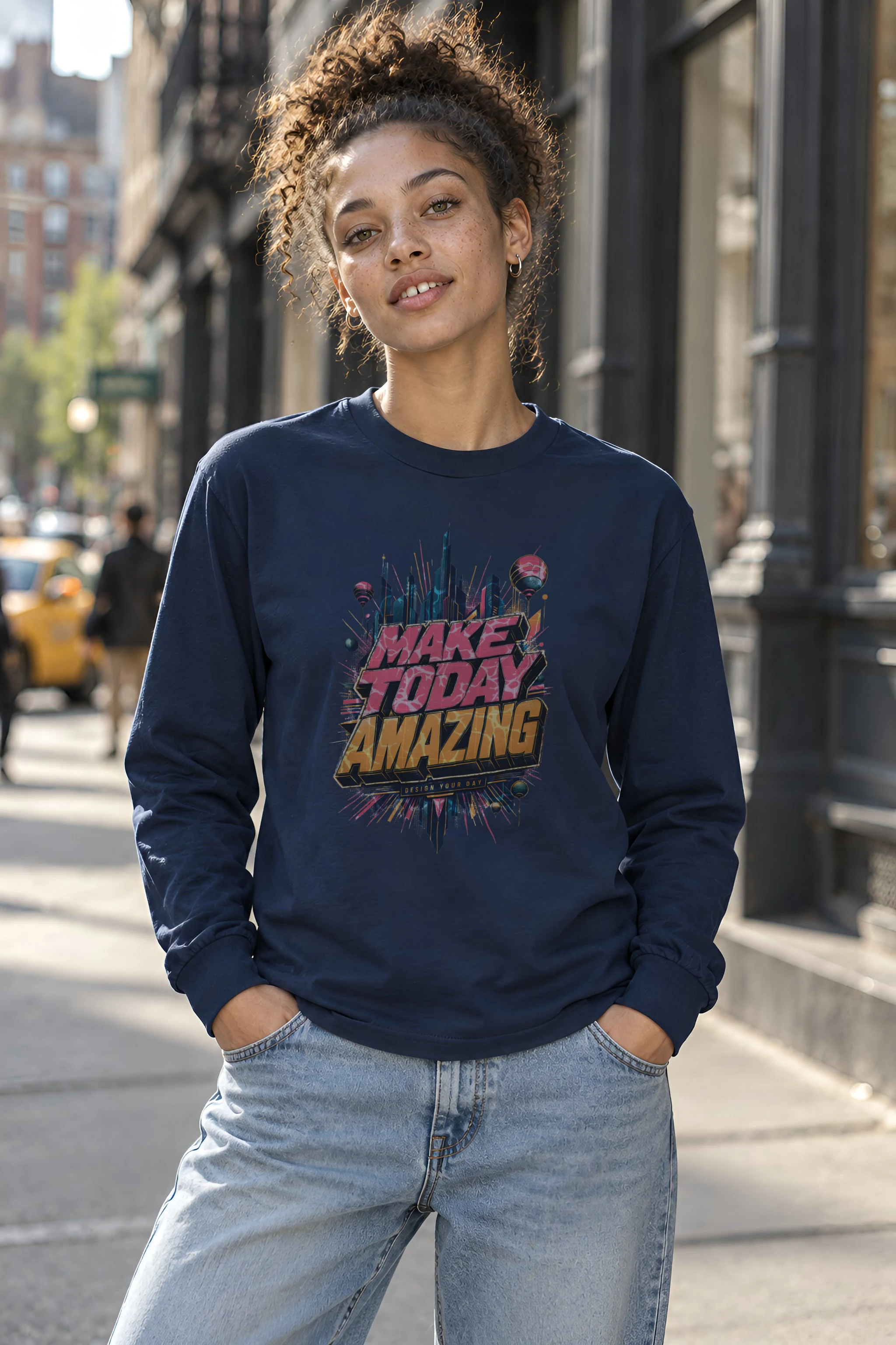 "Make Today Amazing" Unisex Longsleeve T-shirt