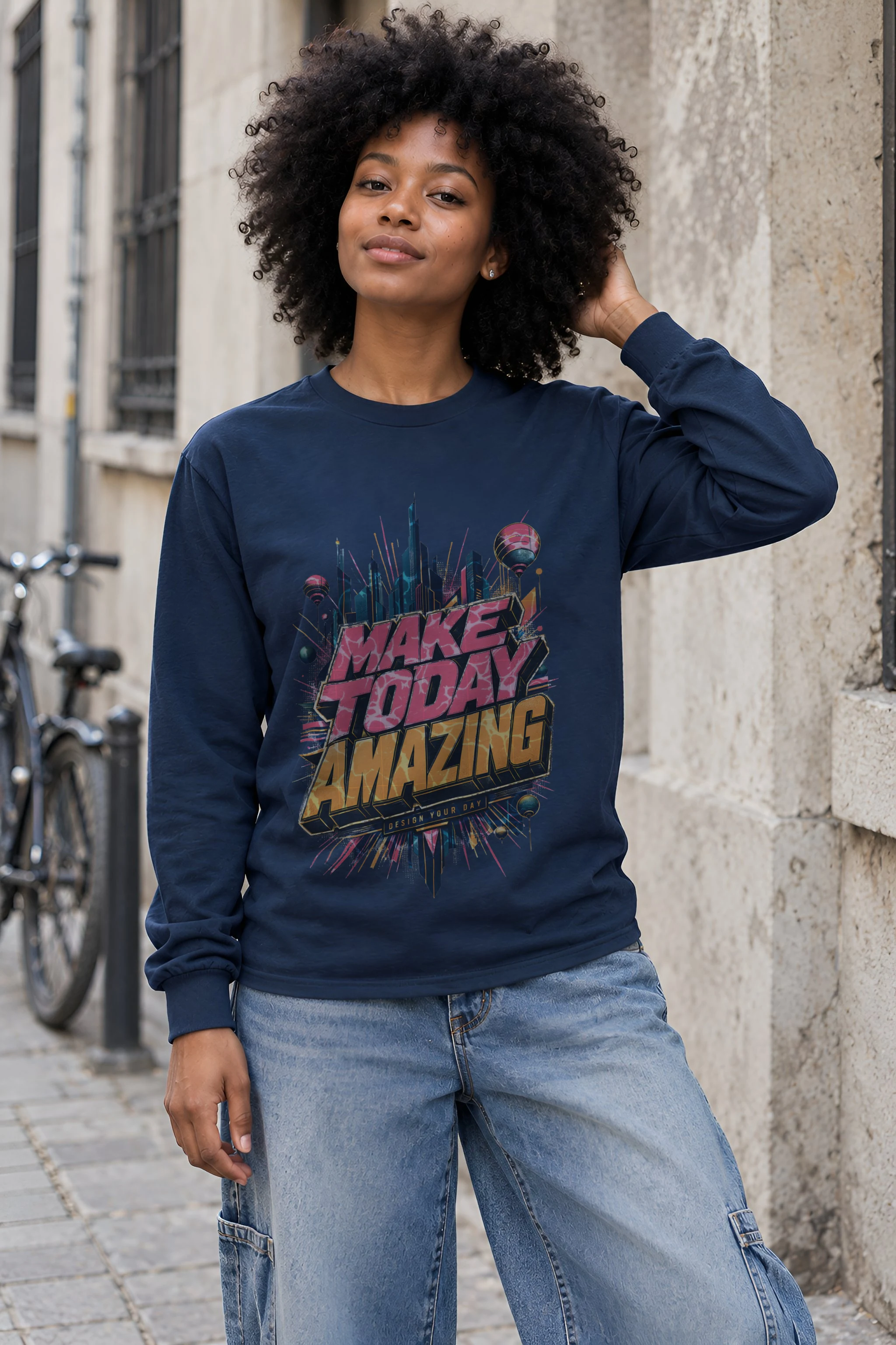 "Make Today Amazing" Unisex Longsleeve T-shirt