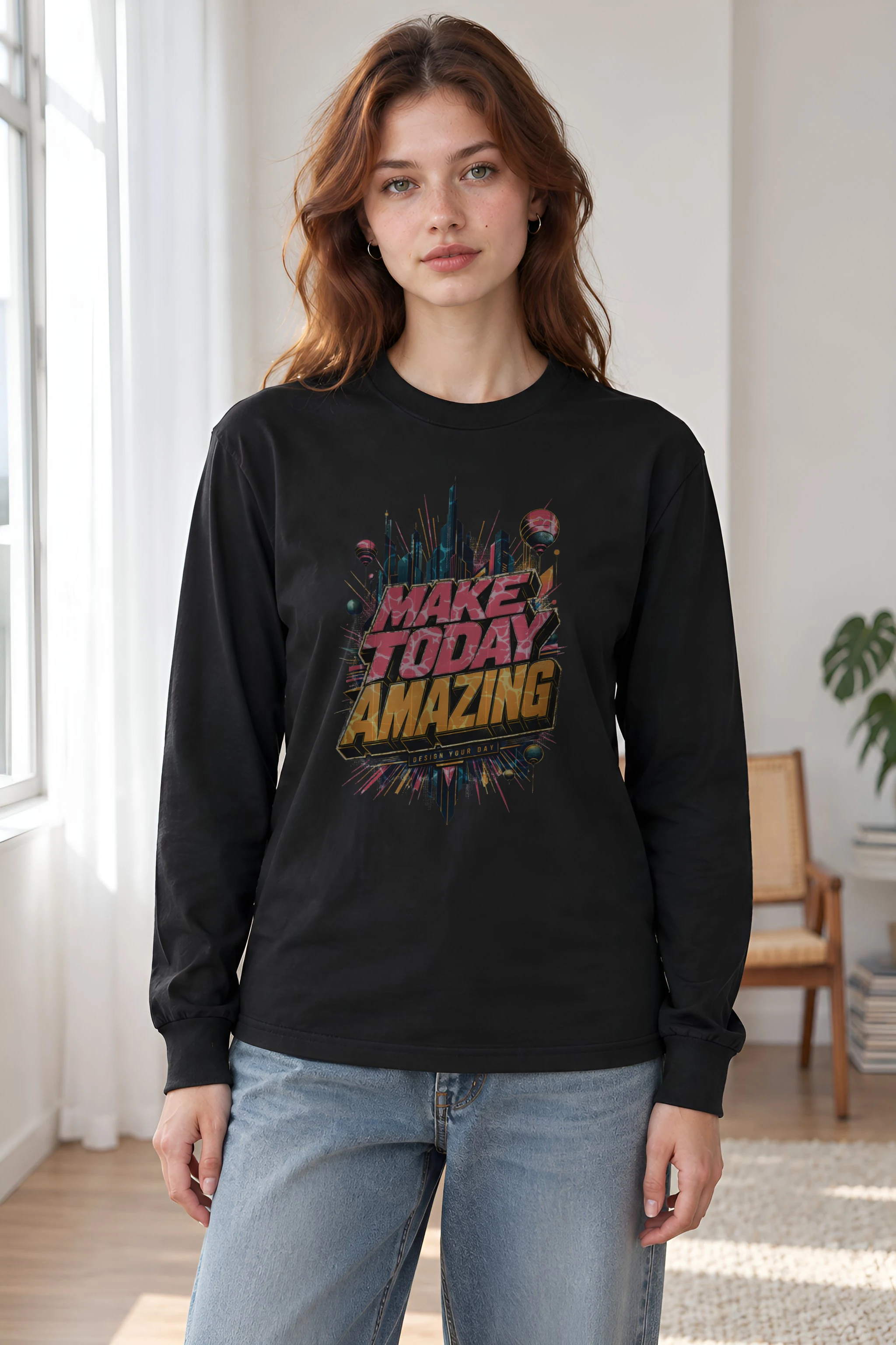 "Make Today Amazing" Unisex Longsleeve T-shirt