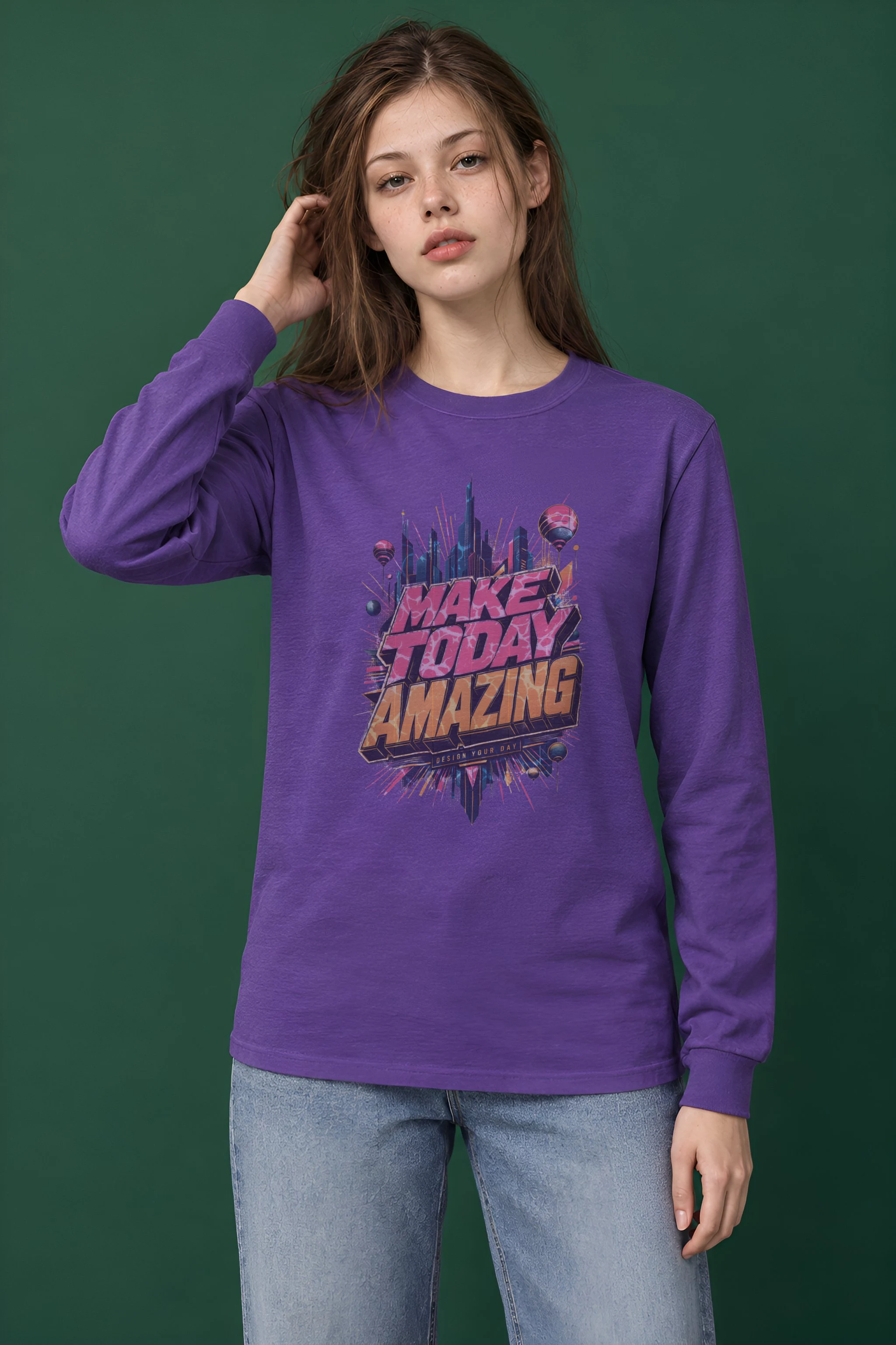 "Make Today Amazing" Unisex Longsleeve T-shirt